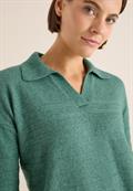 Softer Strukturpullover jewel green melange