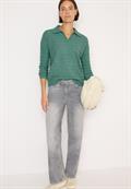 Softer Strukturpullover jewel green melange