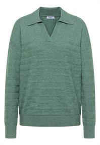 Softer Strukturpullover jewel green melange