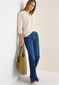 Softer Strukturpullover oat milk beige melange