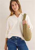 Softer Strukturpullover oat milk beige melange