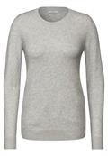 Softer Strukturpullover soft silver melange