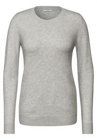 Softer Strukturpullover soft silver melange