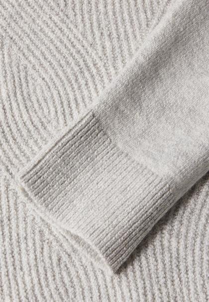Softer Strukturpullover soft silver melange