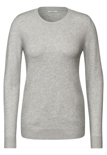 Softer Strukturpullover soft silver melange
