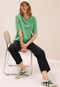 Softes Cupro Touch T-Shirt fennel green