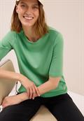 Softes Cupro Touch T-Shirt fennel green