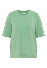 Softes Cupro Touch T-Shirt fennel green