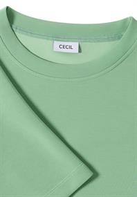 Softes Cupro Touch T-Shirt fennel green
