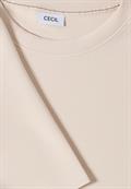 Softes Cupro Touch T-Shirt oat milk beige