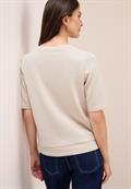 Softes Cupro Touch T-Shirt oat milk beige