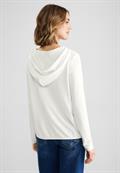 Softes Kapuzenshirt off white