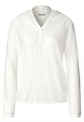 Softes Kapuzenshirt off white