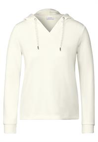 Softes Kapuzenshirt vanilla white