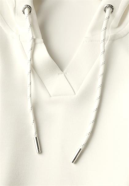 Softes Kapuzenshirt vanilla white