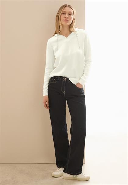 Softes Kapuzenshirt vanilla white
