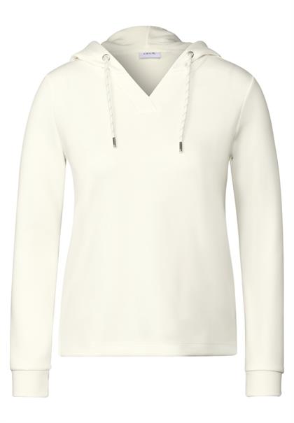 Softes Kapuzenshirt vanilla white