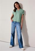 Softes Poloshirt matcha green