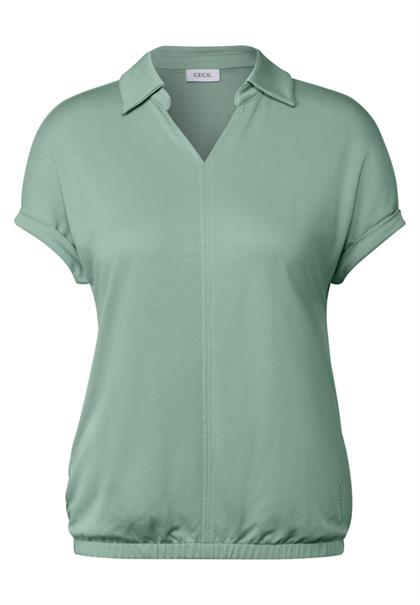 Softes Poloshirt matcha green