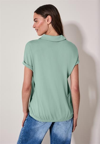 Softes Poloshirt matcha green