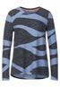 Softes Printshirt cozy blue melange