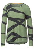 Softes Printshirt washed olive melange