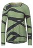 Softes Printshirt washed olive melange