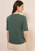 Softes Shirt mit Folienprint dark balmy khaki