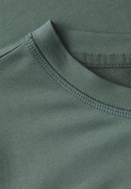 Softes Shirt mit Folienprint dark balmy khaki