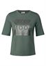 Softes Shirt mit Folienprint dark balmy khaki