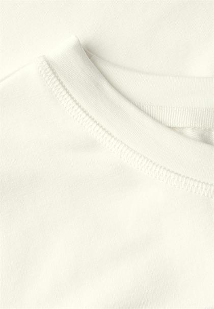 Softes Shirt mit Folienprint vanilla white