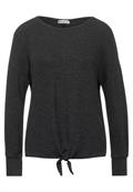 Softes Shirt mit Knoten coaly anthracite melange