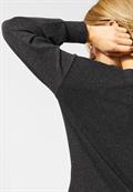 Softes Shirt mit Knoten coaly anthracite melange