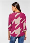 Softes Shirt mit Muster lavish pink melange