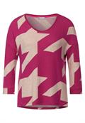 Softes Shirt mit Muster lavish pink melange