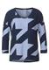 Softes Shirt mit Muster mighty blue melange