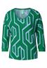 Softes Shirt mit Print dark brisk green melange