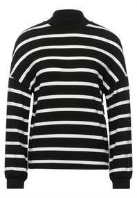 Softes Shirt mit Stehkragen black