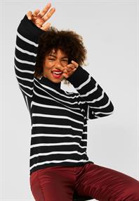 Softes Shirt mit Stehkragen black