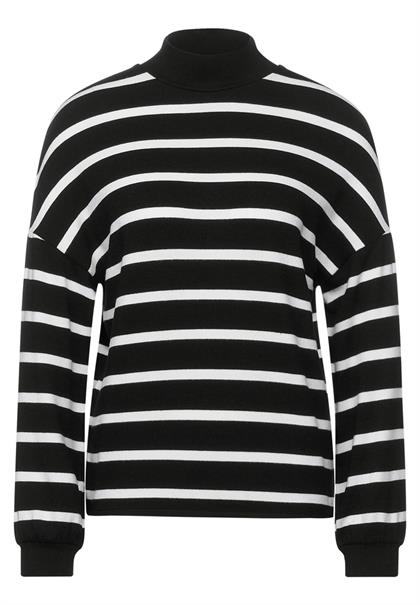 Softes Shirt mit Stehkragen black