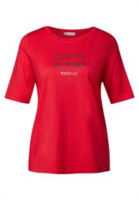 Softes Shirt mit Wording glory red