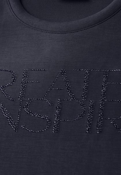 Softes Shirt mit Wording universal blue