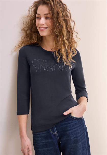 Softes Shirt mit Wording universal blue