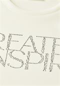 Softes Shirt mit Wording vanilla white