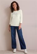 Softes Shirt mit Wording vanilla white