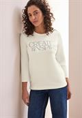 Softes Shirt mit Wording vanilla white