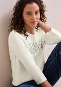 Softes Shirt mit Wording vanilla white