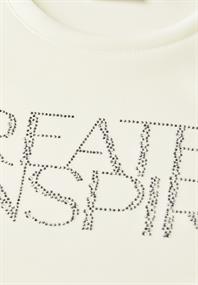 Softes Shirt mit Wording vanilla white