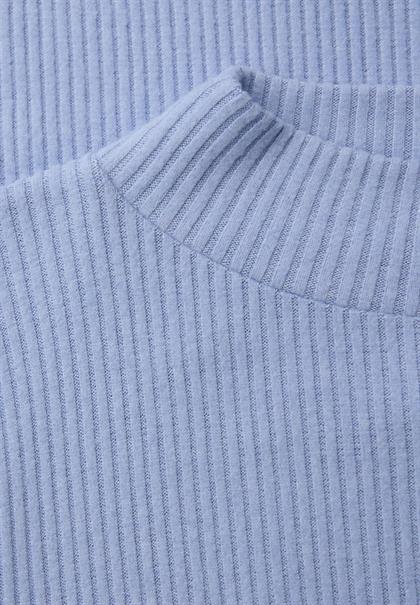 Softes Turtleneck Shirt frosted blue mel.