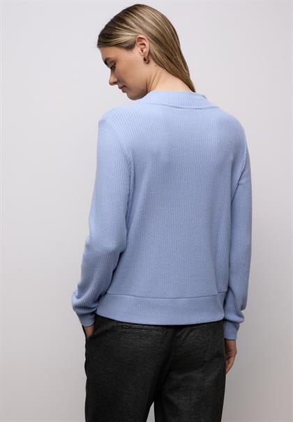 Softes Turtleneck Shirt frosted blue mel.